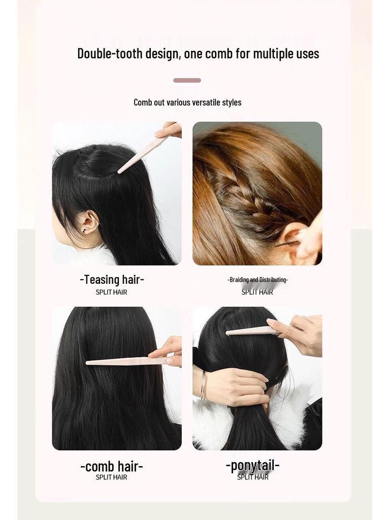 Portable Mini Folding Comb for Kids and Adults - Ideal for Braiding, Fine Tooth Bangs, Travel-Friendly