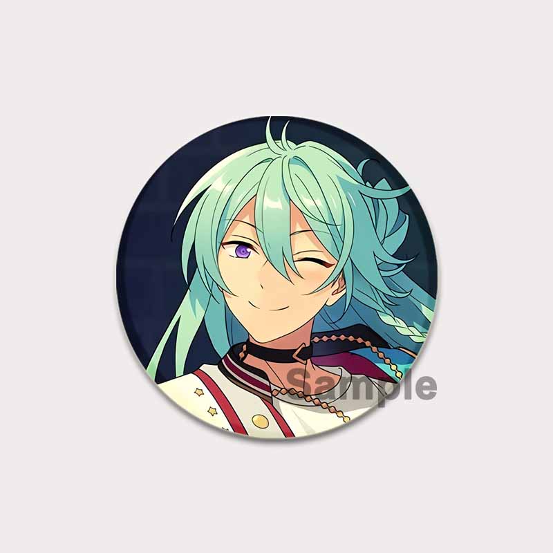 32/44/58mm Anime Ensemble Stars Pin Cartoon Figure Wataru Hibiki Brooch Creative Cute Art Badge for Backpack Decor Fans Collection Gifts