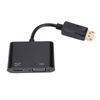 2 in 1 Design Converter Hub No Driver Required Plug and Play Dock DisplayPort Adapter  For Display
