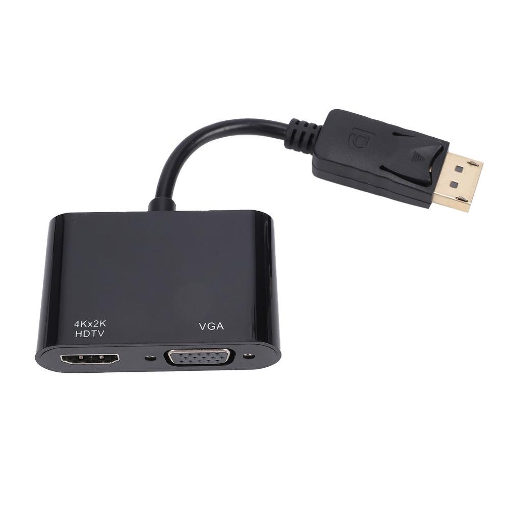 2 in 1 Design Converter Hub No Driver Required Plug and Play Dock DisplayPort Adapter  For Display