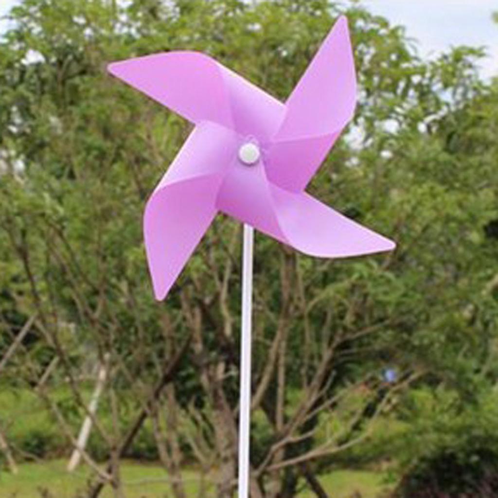 Portable Windmill Garden Pinwheel Kit Colorful Flower Spinner Toy for Kids Yard Lawn Decoration