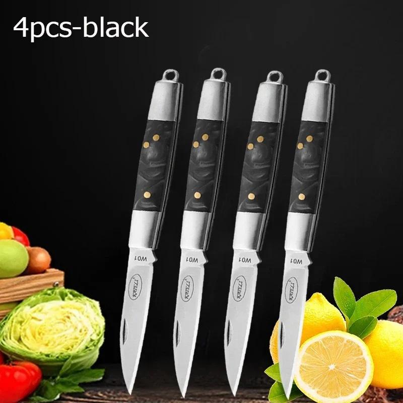 WXCOO Stainless Steel Pocket Knife Kitchen Accessories Cooking Durable Kitchen Paring Knives Folding Fruit Knife Meat Cleaver