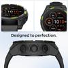 Case Compatible with Garmin Fenix 8 51MM Cover Soft TPU Bumper Rugged Shock Proof Protective Shell for Garmin Fenix 8 51MM Watch Case(Black Green)