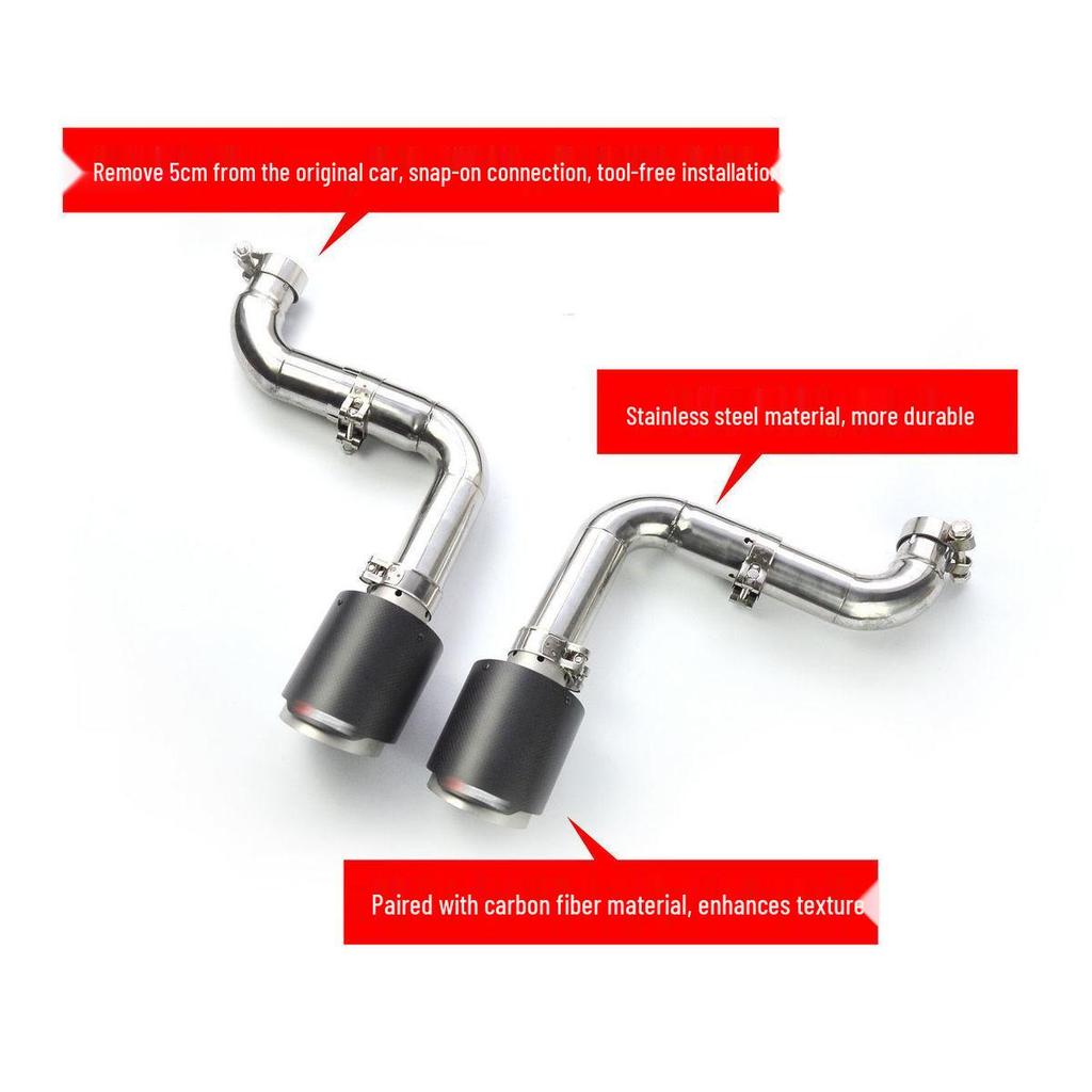 Honda 10th Gen Civic Body Kit: Rear Diffuser, Tailpipe, Rear Lip, Front Splitter.