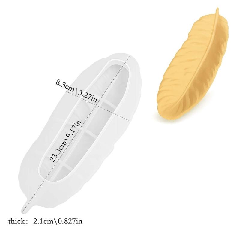 Realistic Silicone Leaf Mold Handmade Plate Molds for Chocolate Craft Projects Flexible Easy Releasing Dishwasher Safe