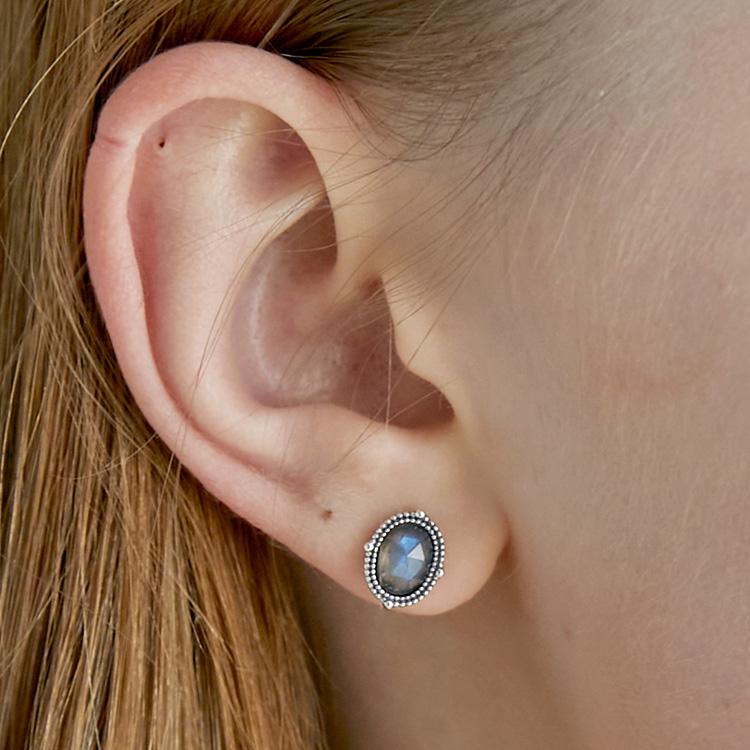 47Bag 925 Silver Gemstone Earrings Bianca