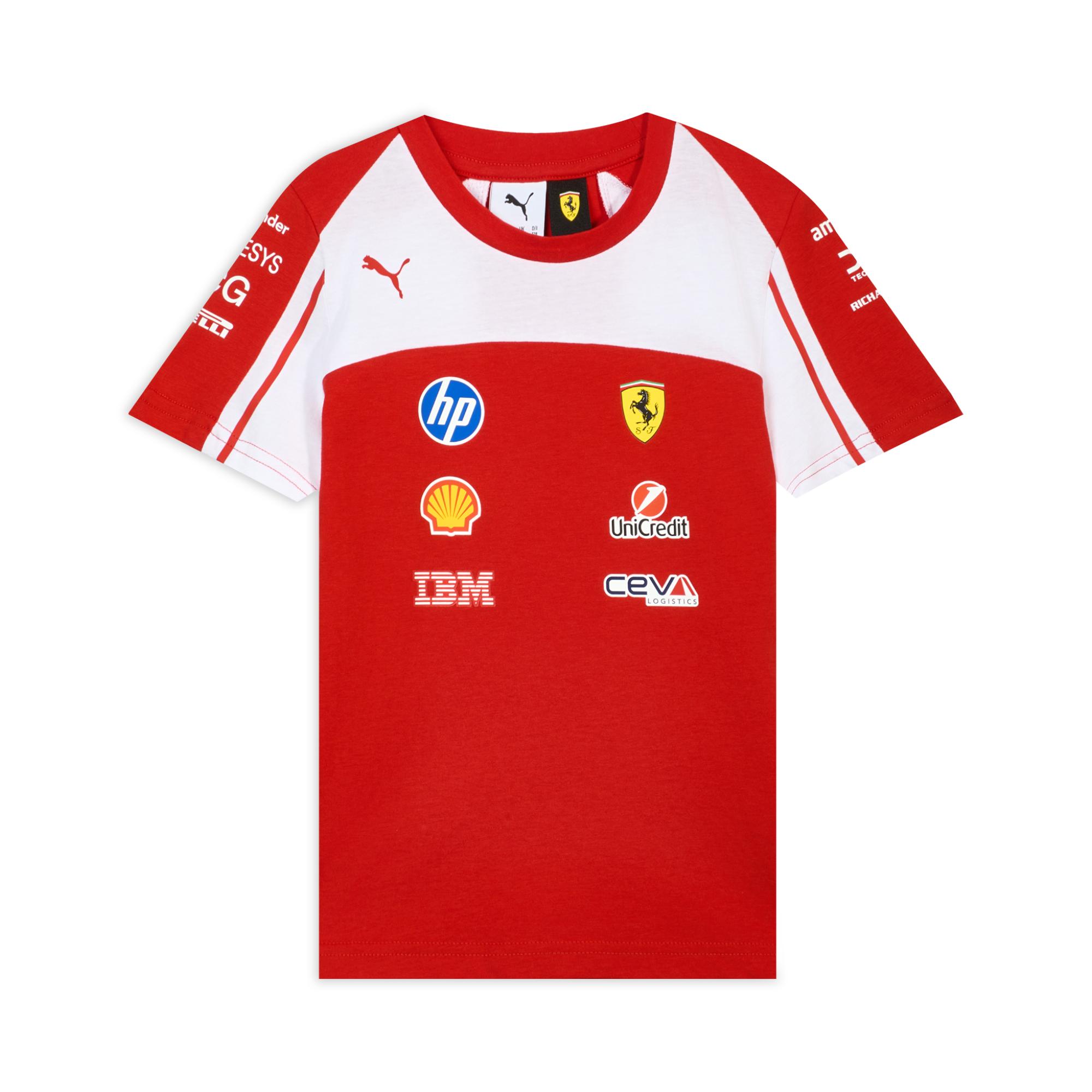 PUMA X Ferrari Kids T Shirts Crew Neck Moderate 713839-01 164