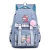 New Trend Labubu Printed Backpack Junior High School High School Student Large Capacity Student School Bag