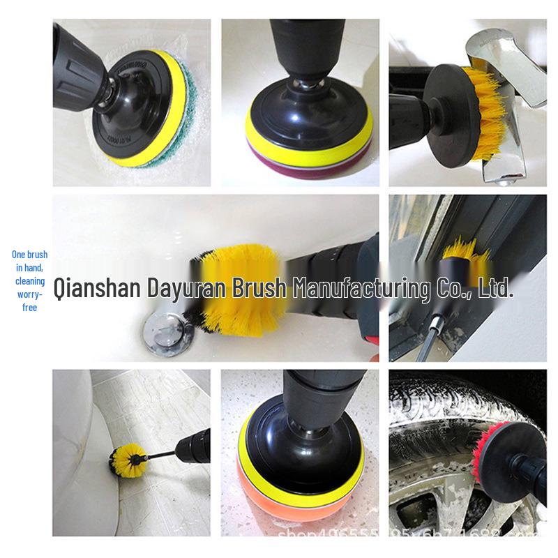 22-Piece Electric Drill Brush Cleaning Set for Tile & Grout