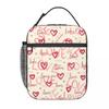 Love Pattern Insulated Lunch Bag for Kids School Cooler Thermal Food Box Tote Leakproof Lunch Boxes Container