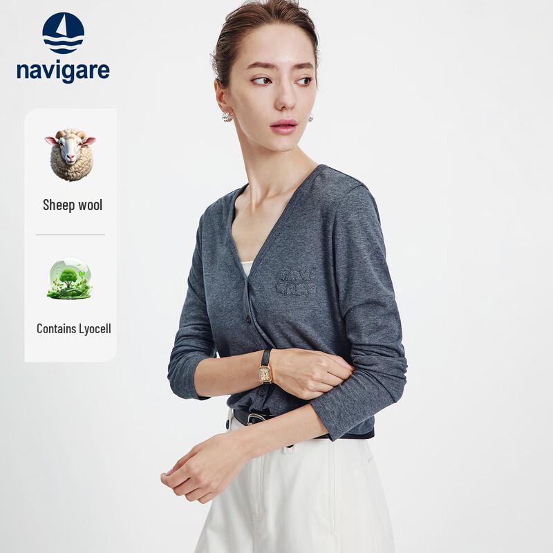 Navigare Women's Lightweight V-Neck Knit Cardigan