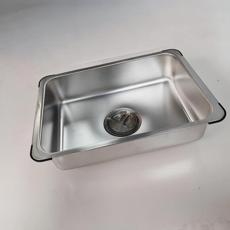 ZISIZ Stainless Steel Deep Movable Sink-in-Sink Kitchen Sink