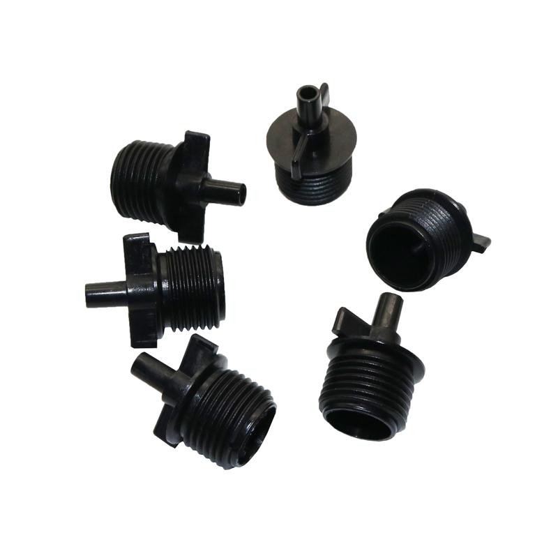 

6pcs 1/2 Inch Adapter Connector Fountain Connector Garden Sprinkler Sprinkler System Accessories Gardening Tools Black 1/2