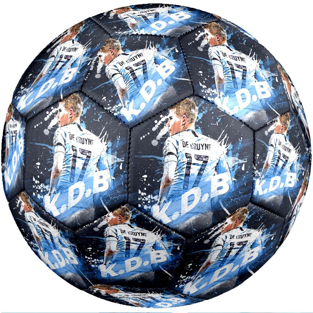 Kevin De Bruyne Theme Soccer Ball Size 5 Soccer Ball Soft Touch Professional Training Football for Outdoor Sports