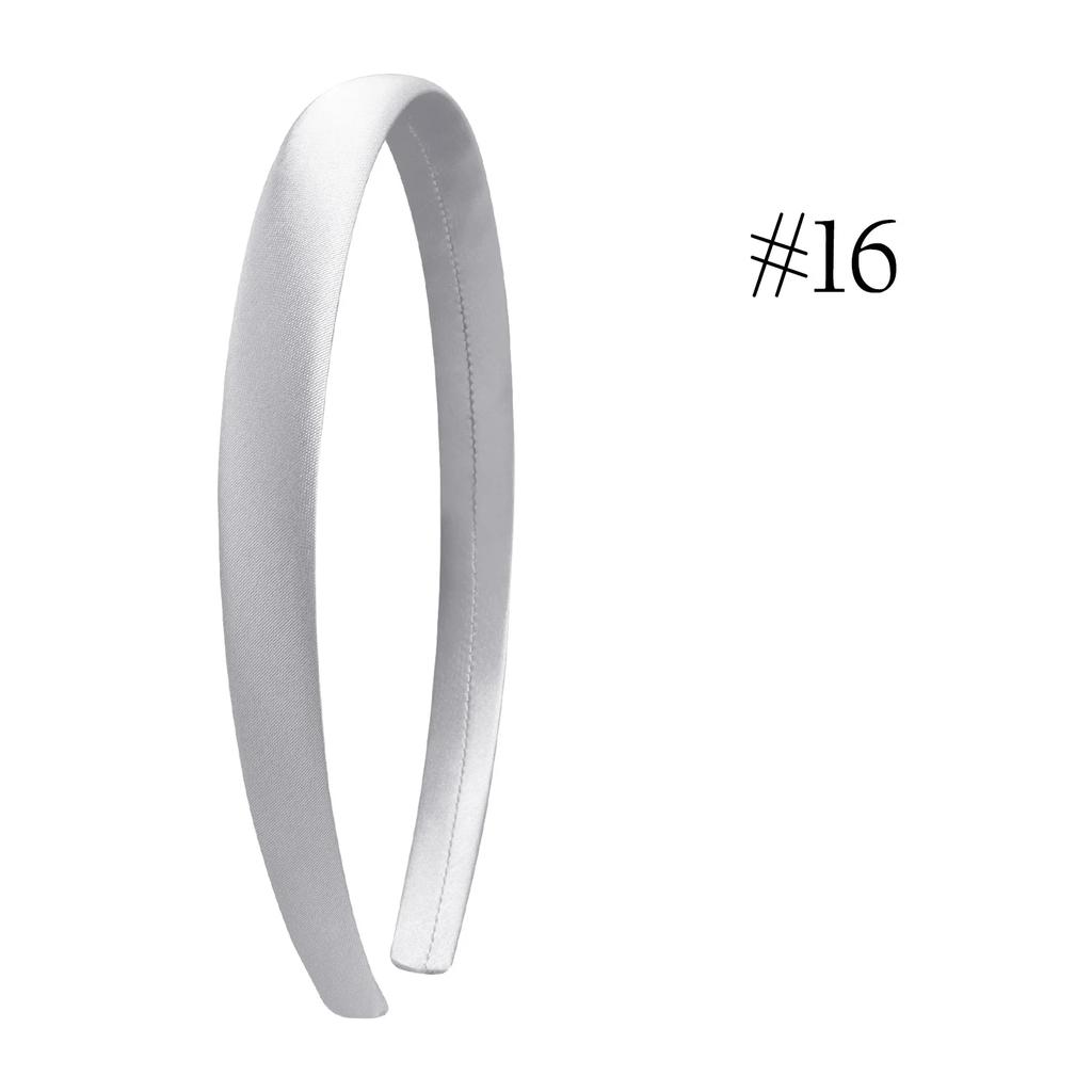 1.5cm Solid Headbands Satin Headband DIY Crafts Hairband Colorful Head Bands for Girls Women Thin Elastic Hair Hoop Accessories