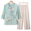 Senior Women's 2026 Summer 3/4 Sleeve Blouse Set