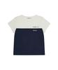 DEINET Layered Contrast T-Shirt In White
