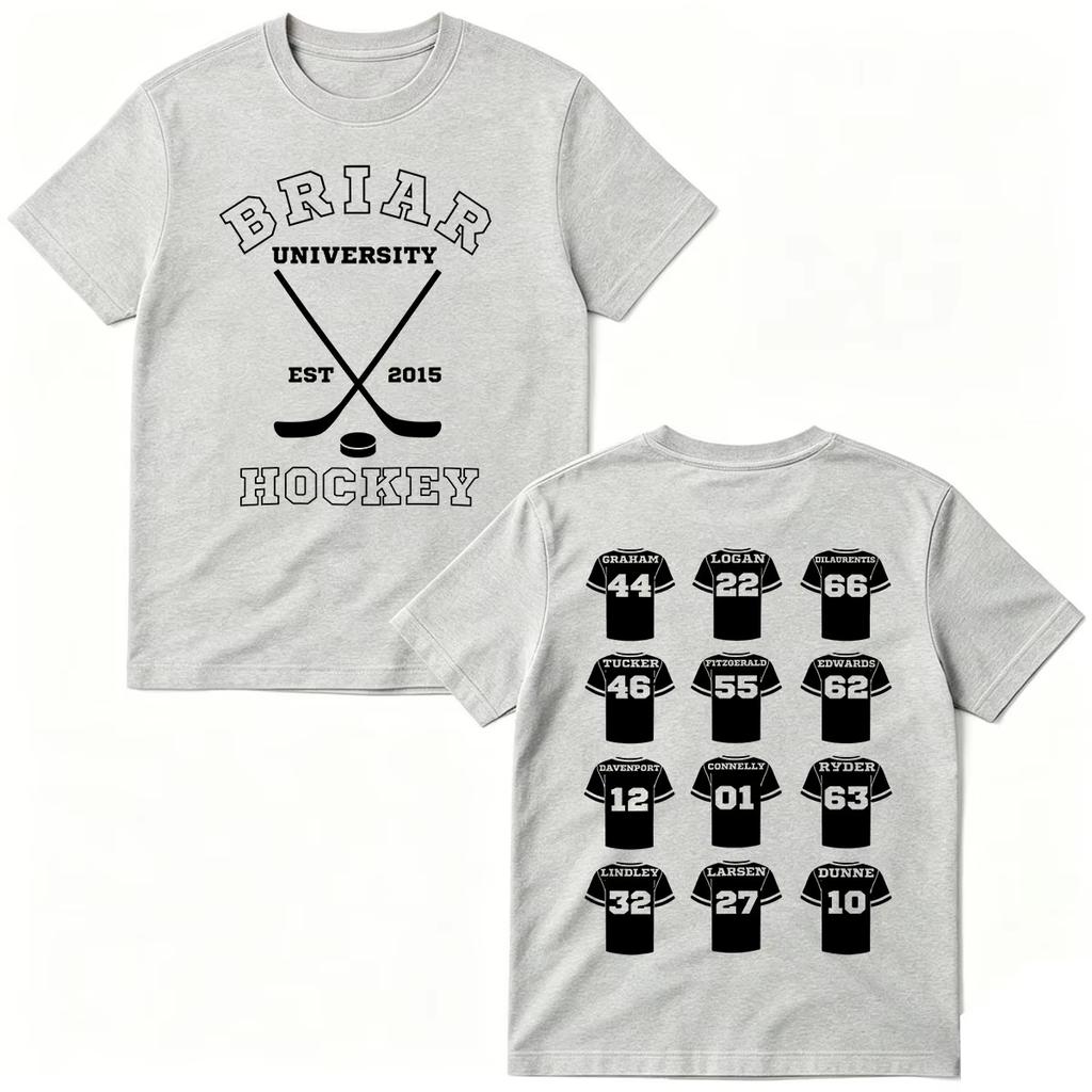 2026 Summer Fashion Trendy Tee Off Campus TV Series T-shirts Briar University Hockey Men Women Clothing Fashion Hip Hop T-shirt