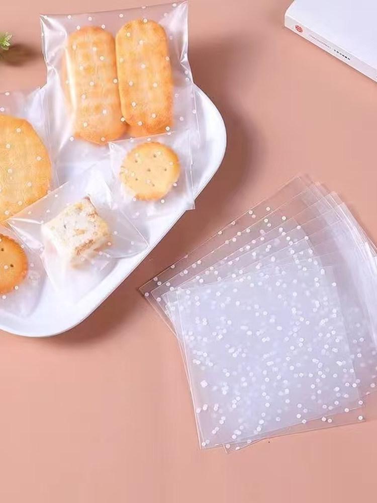 Frosted Snowflake Crisp Cookie Self-Sealing Bag for Baking