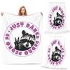 Pedro Pe Raccoon Blankets Soft Warm Flannel Throw Blanket Cover for Bed Living room Picnic Travel Home Couch