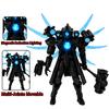 New 3D Printed Skibidi Figures Toilets Speakerman Spider Monitoring 2.0 Interceptor Warrior Vacuum Models for Kid Birthday Gif