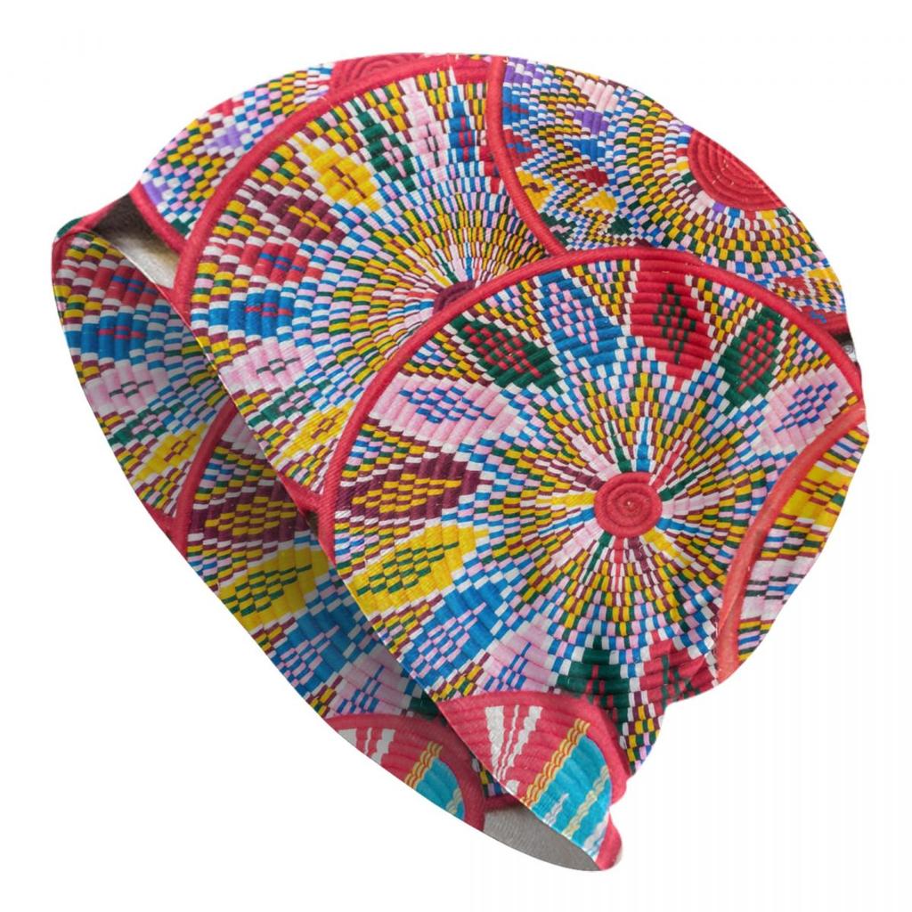Custom Ethiopian Habesha Art Bonnet Hat Knitting Hat Unisex Women Cool Unisex Winter Warm Beanies Cap