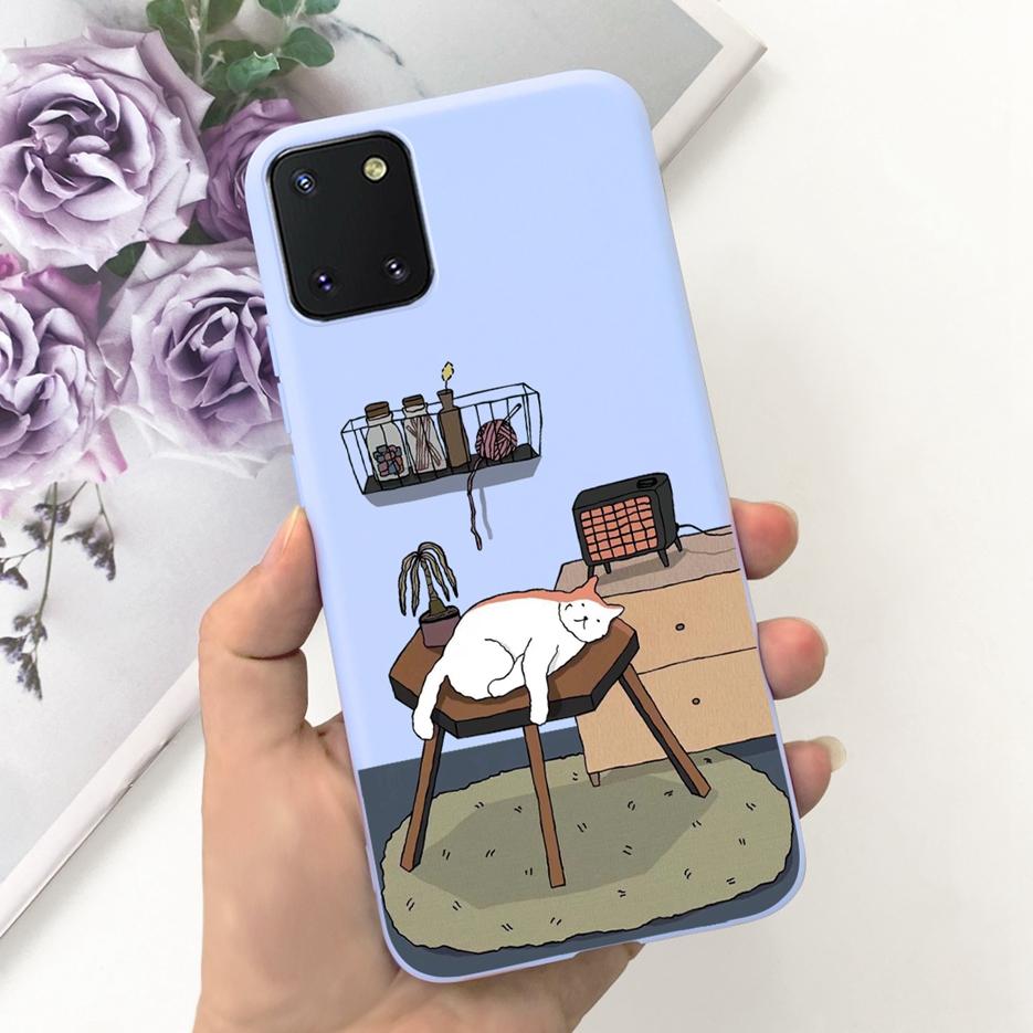 For Samsung Galaxy Note 10 Lite Case Cute Candy Painted Cover Soft TPU Phone Case For Samsung Note10 Lite Galaxy S10 Lite Bumper