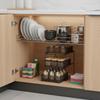 Pull out Organizer Shelf Space Saving Pull out Drawer Organizer Sliding Storage Drawer Sturdy Metal 3 Tier Slide Basket