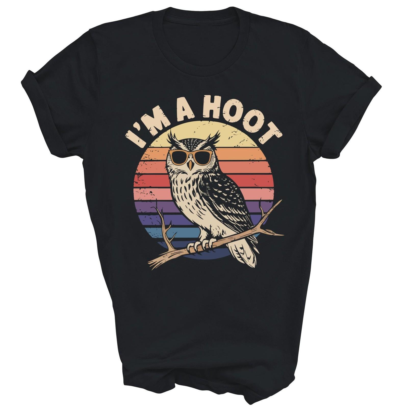 I Am A Hoot Owl Bird Lover Funny Sarcastic Unisex Shirt Gift L
