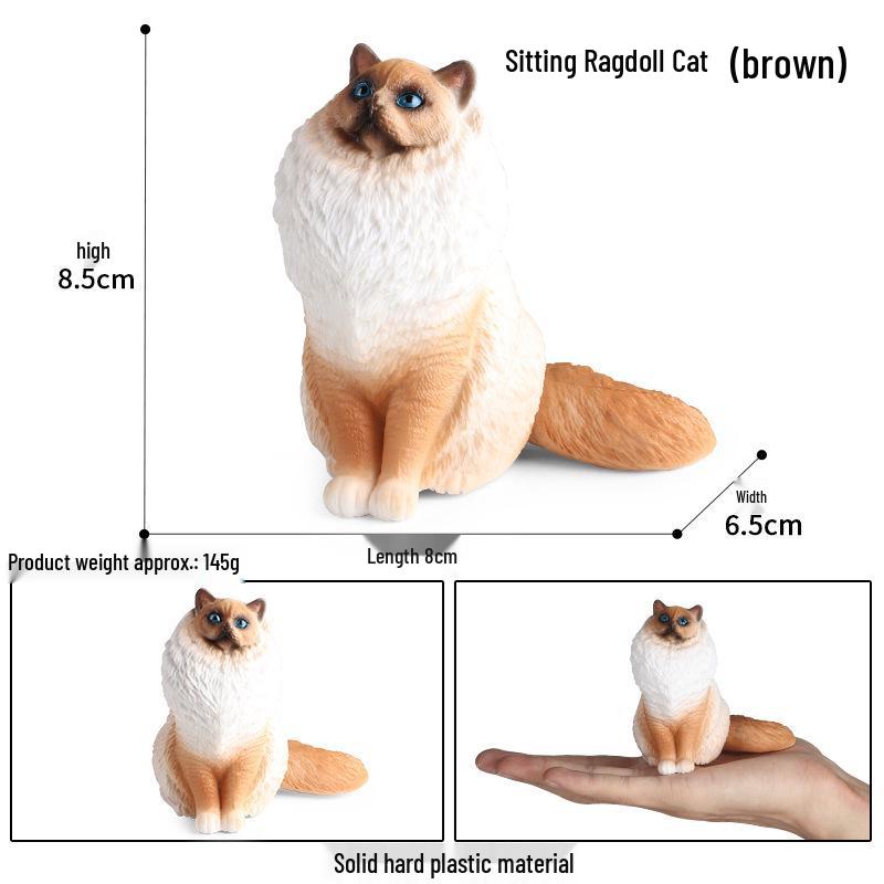 Pediatric Educational Plush Cat Toy - Cognitive Display Cat Figurine
