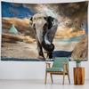 Bohemian Elephant Art Tapestry Sunrise Sunset Forest Landscape Home Decoration Wall Hanging Hippie Living Room Background Cloth