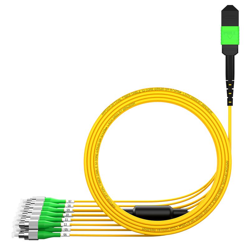 AMPCOM MPO-FC High-Density Fiber Optic Patch Cable