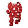 Print Cute Family Set Pajamas, Home Clothes, Family Set Long Sleeve Top Pants Set