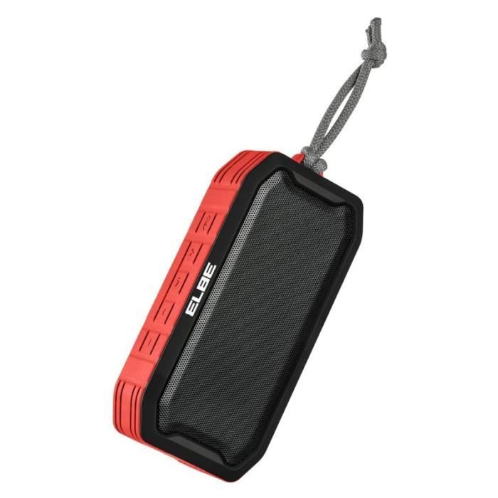 Haut-parleur portable - ELBE - ALTR15TWS - 5W - Rouge - Sans fil
