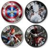 Marvel Captain America Iron Man Spider-Man Muster Wanduhr für Kinderzimmer Dekoration
