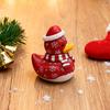 Christmas Ornament Duck Snowman Shape Resin Figure Christmas Tree Duck Figurine Festive Table Decoration