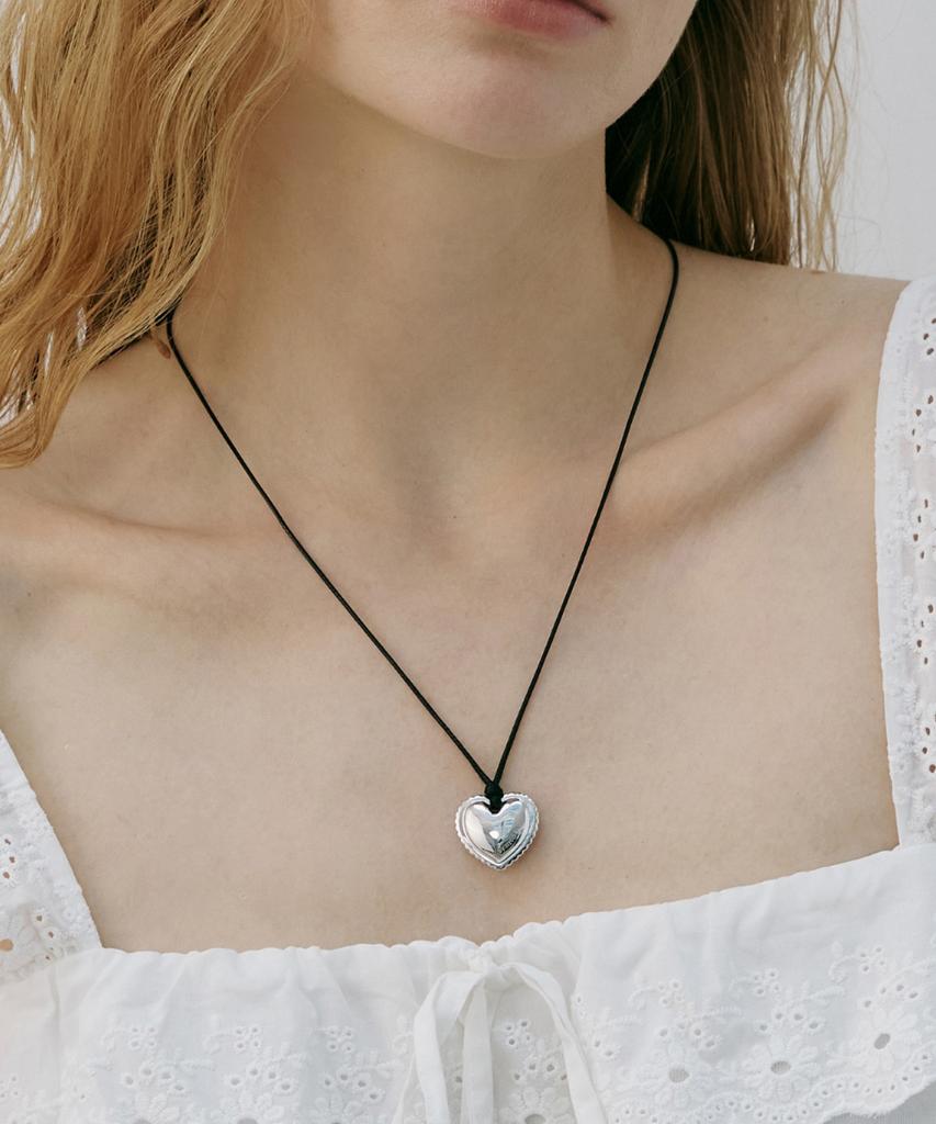 Byhyeres Heart Tutu String Necklace (White) Bh7N66817Wb800