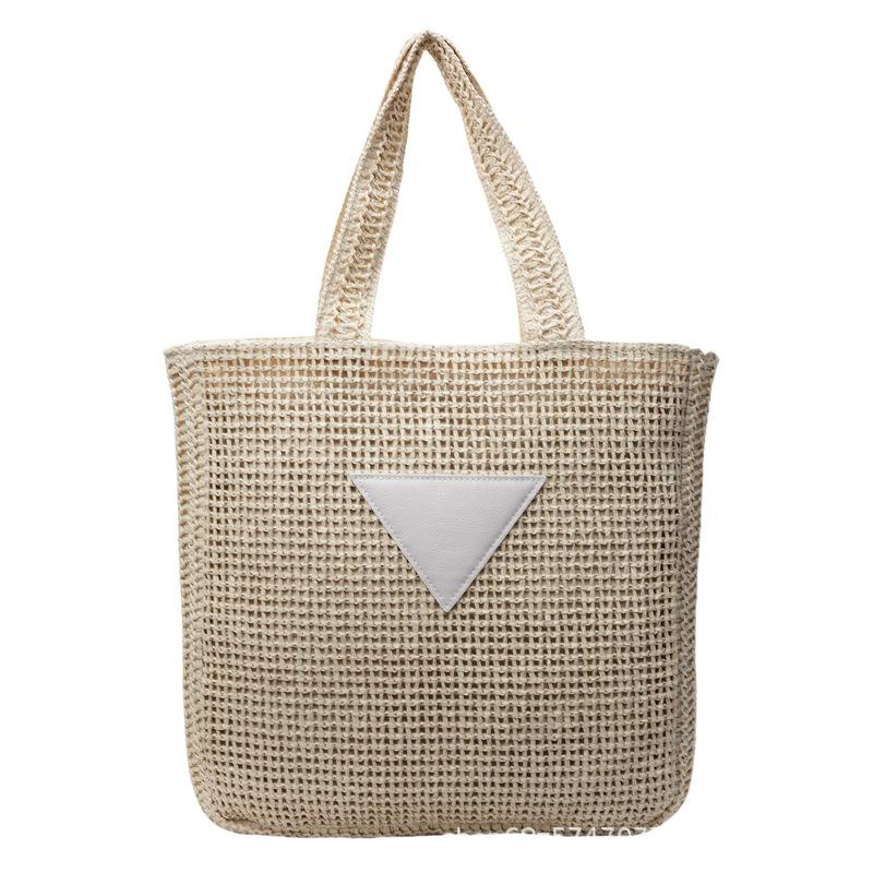 Korean Version of Large-capacity Woven Bag Women's 2025 Summer New About-zi Travel Beach Vacation Straw Bag Commuter Tote Bag