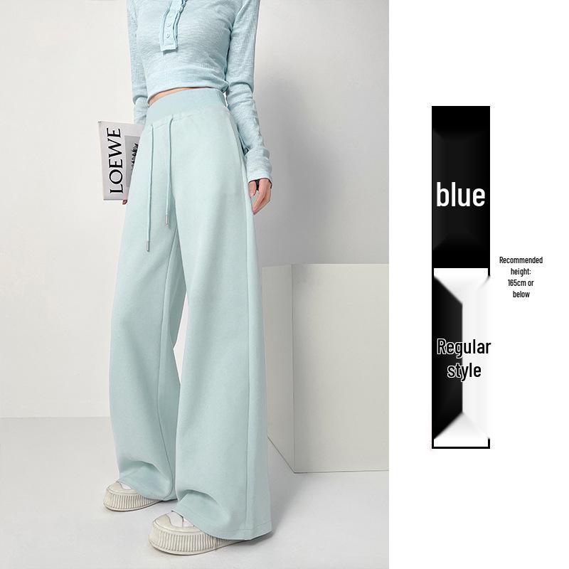 Women's High-Waisted Autumn Casual Cotton Wide-Leg Sweatpants