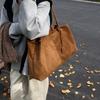 New Suede Shoulder Bag Women Fashi Retro Large Top Handle Bag for Daily Commute Comfortable and Versatile Texture Storage Bags