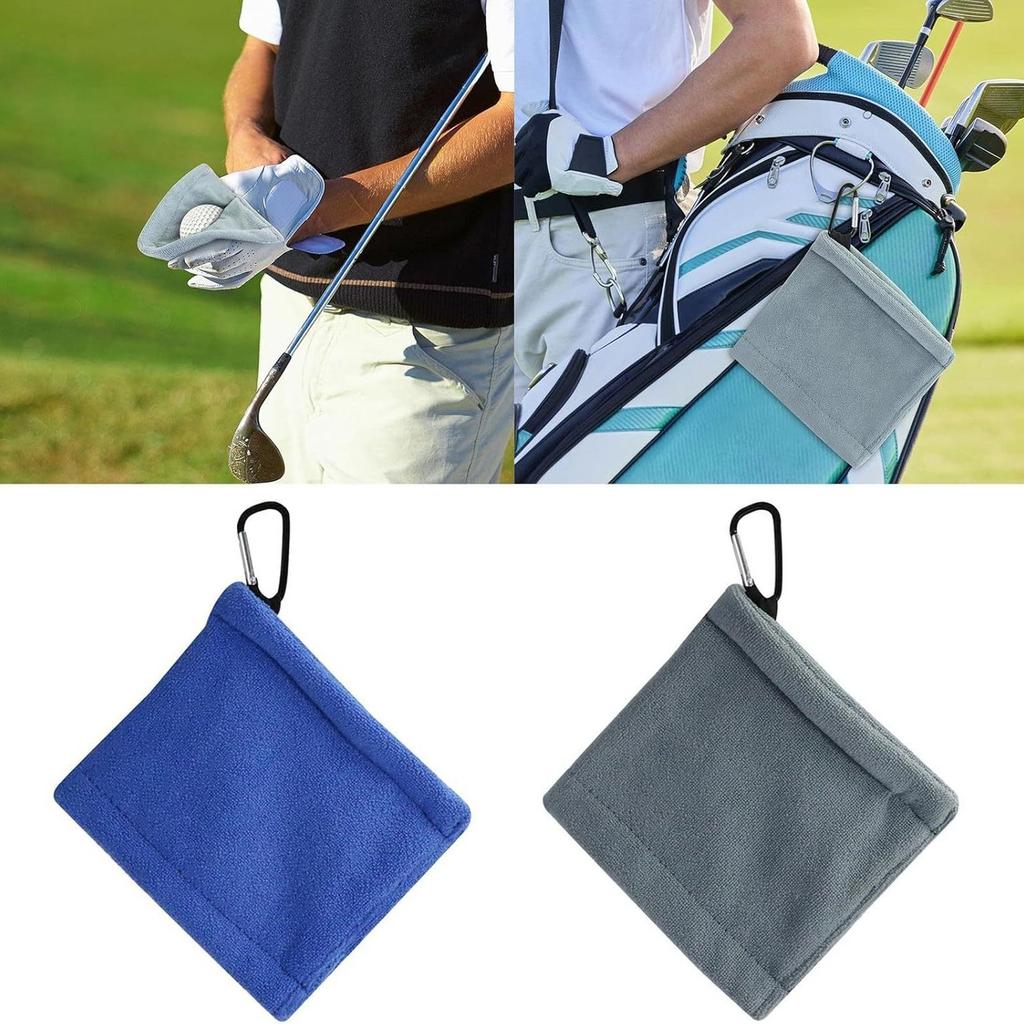 Compact Portable Golf Ball Wipe Cloth - Microfiber Soft Absorption Cleaning Towel Golf Cleaning Accessory