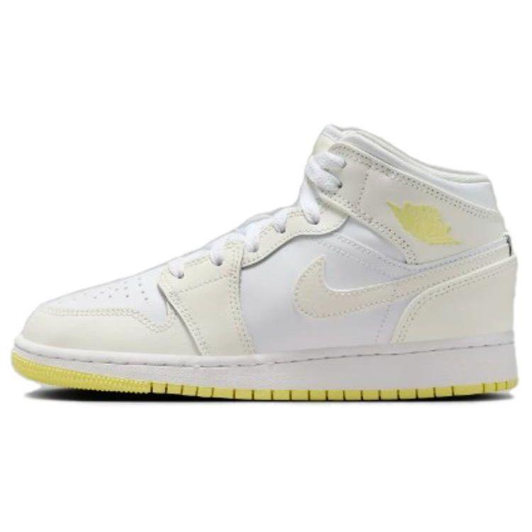 

Кросівки Air Jordan 1 Mid GS Sail Light Laser Orange для дітей Кремово-білі FD8780-181 40