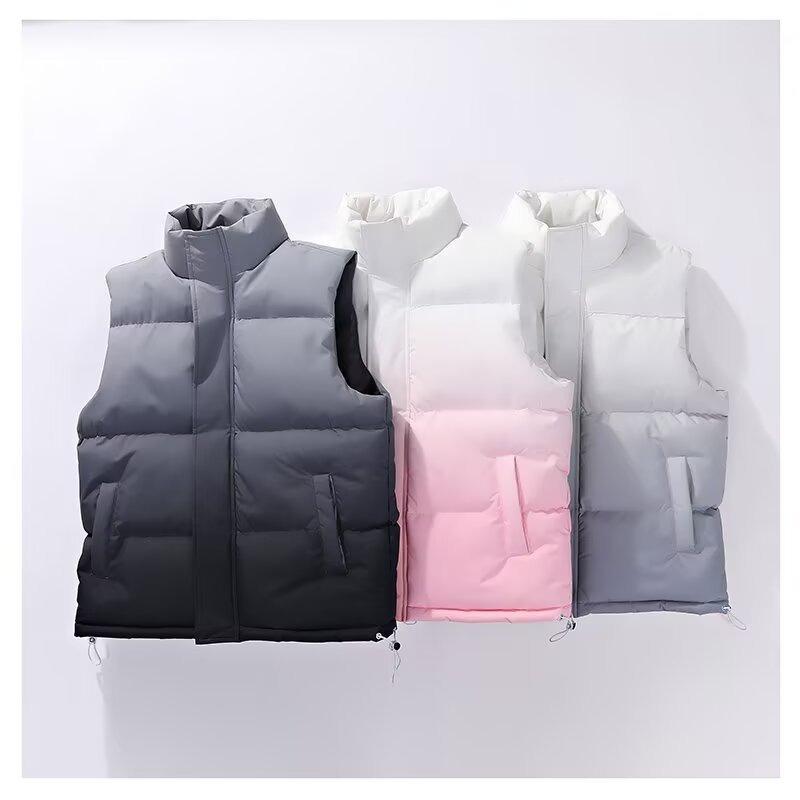 New autumn and winter warm vest versatile model gradually coat cold zipper vest
