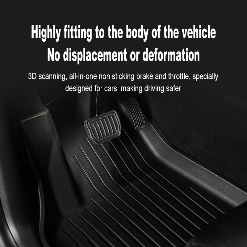 For Tesla New Model Y Juniper Premium/Performance 2025+ TPE Floor Mats Luggage Mat Wear-resistant Foot Pads ModelY Trunk Mats
