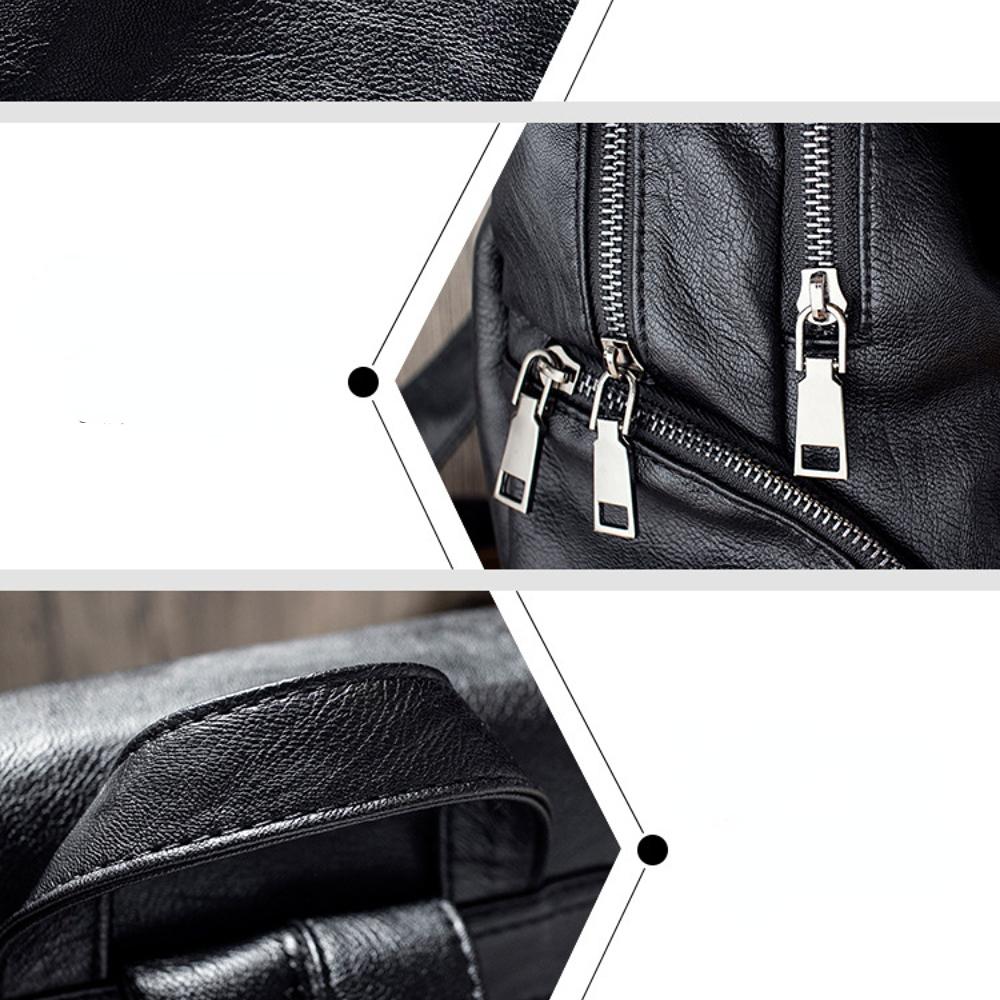 Женский рюкзак из мягкой кожи большой вместимости — фото 7