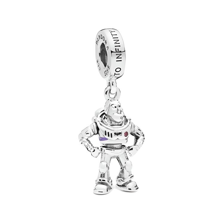 Pandora Disney Toy Story Buzz Lightyear Charm Women Jewelry 798042CZR Box