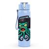 1PC Octopus Monster Pattern 750ml Color Plastic Sports Water Bottle Leakproof Flip Straw Lid Suitable for Sports Office Home Use