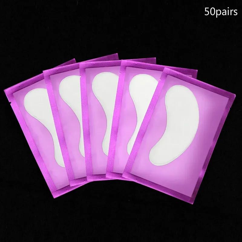 50 пар Подкладки для ресниц Гелевые патчи Для наращивания ресниц Патчи под глаза Для наращивания ресниц Бумажная наклейка Применение Инструменты для макияжа