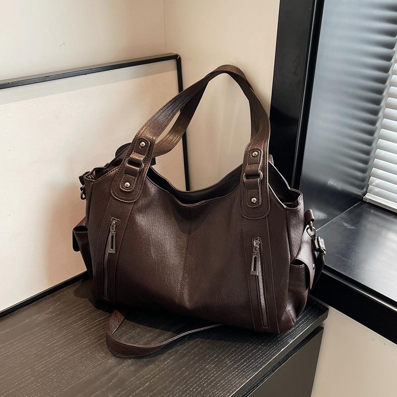 High Quality Women's Bag New Urban Trend Style Shoulder Bag Versatile Casual Large Capacity Commuter Zipper Handbag