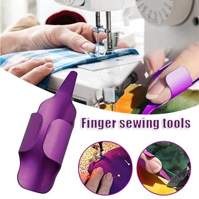 10pcs Sewing Finger Sleeves Flat-bed Machine Thread Controller Finger Buckles Anti-slip Anti-falling Ironing Sewing Edge Presser
